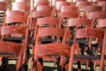 chairs arranged for a wedding