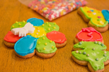 Цветок и бабочка, Имбирное печенье, домашние приготовления