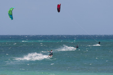 Kite surfing in Hawaii