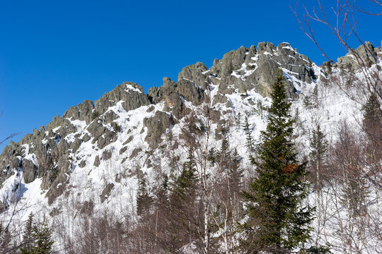 Ural mountains in National park Taganay