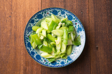 chinese stir fry leek