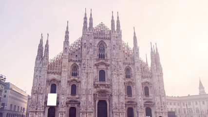 Fototapeta premium Milan Duomo Cathedral front view