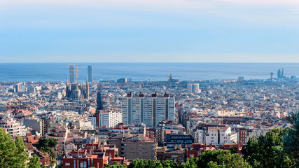 Obraz premium barcelona view from above