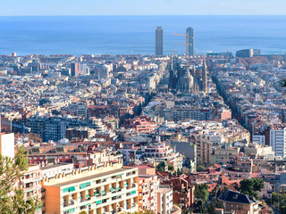 Obraz premium barcelona view from above