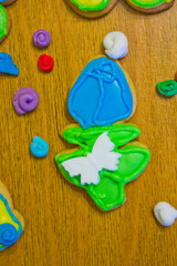 Цветок, Имбирное печенье, домашние приготовления