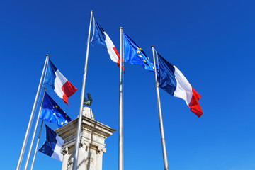 drapeaux français européen