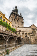 Obraz premium Old town in Sighisoara, Transylvania, Romania