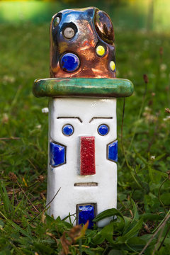 Payaso con Ceramica Raku 