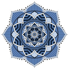 Flower Mandalas. Vintage decorative elements. Oriental pattern, vector illustration. Islam, Arabic, Indian, turkish, pakistan, chinese, ottoman motifs