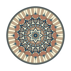 Flower Mandalas. Vintage decorative elements. Oriental pattern, vector illustration. Islam, Arabic, Indian, turkish, pakistan, chinese, ottoman motifs