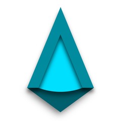 Blue Modern Indian Teepee Logo Design Vector © Mitchell
