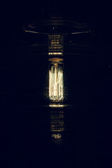 A very cool display of filaments in a retro lightbulb.