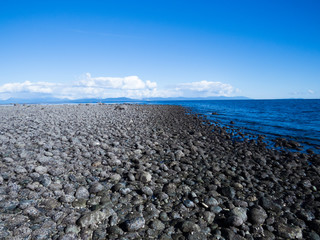 Rocky beach in British Columbia