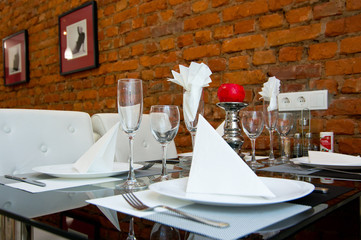 served table on the loft