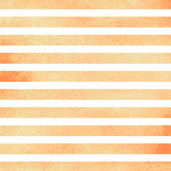 Orange horizontal watercolor stripes. Vector illustration - 141532127