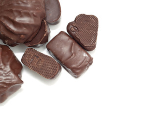 Chocolate isolated on white background