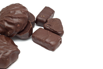 Chocolate isolated on white background