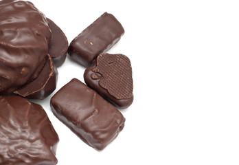 Chocolate isolated on white background