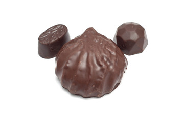 Chocolate isolated on white background