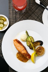 salmon steak