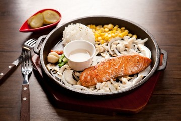 salmon steak
