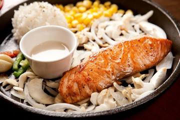 salmon steak