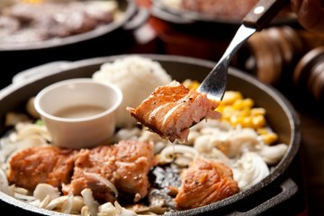 salmon steak
