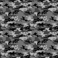 Army or Military Special Forces Digital Camouflage Seamless Vector Pattern or Seamless Vector Background