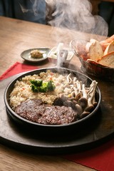 beef sirloin pan steak