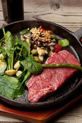 beef sirloin pan steak