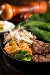 beef sirloin pan steak