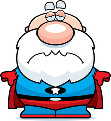 Cartoon Sad Superhero