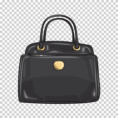 Black Lady s Bag Close-up Fashion Accessory Flat