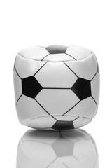 Copy of soccer ball on isolated background