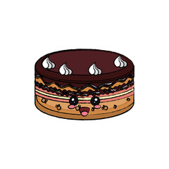 kawaii cake icon