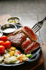 beef tenderloin pan steak