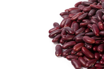 Red bean isolated on white background