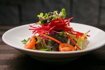 A vegetable salad	