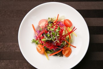 A vegetable salad	