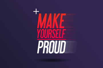 Make Yourself Proud - Neukundenwerbung für das Fitnessstudio  Fitnesscenter- Flyer Kampagne - Banner - Selbstbewusstsein Webseiten Header- Kundenwerbung