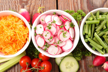assorted vegetable salad