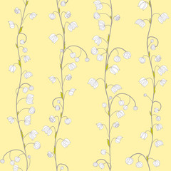 Seamless pattern of flowers 