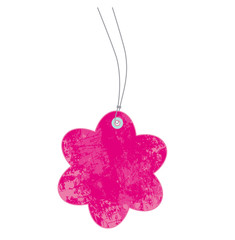 Anhänger Schild rosa Blume 