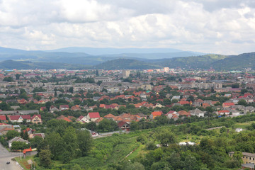 Fototapeta na wymiar Town. View from a height.