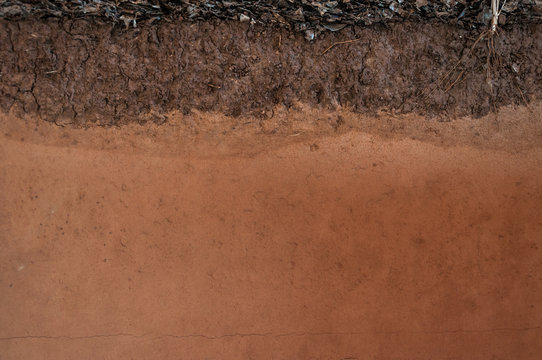 Form of soil layers,its colour and textures,texture layers of earth