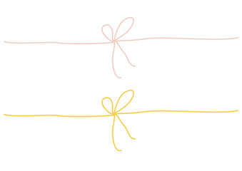 Set Geschenkband - handgezeichnet - mittig 