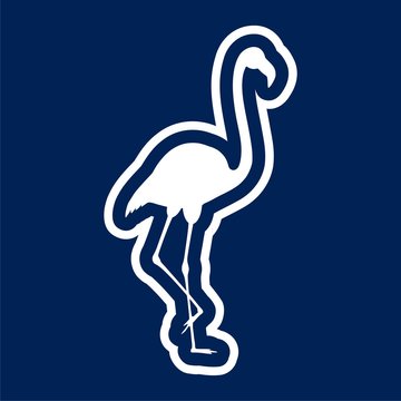 Flamingo Icon - Illustration