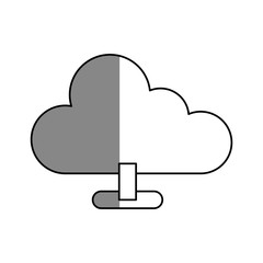 cloud computing isolated icon