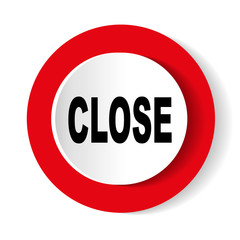 Close red web icon. 