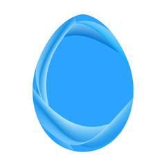 Isolated easter egg on a white background, Vector illustration